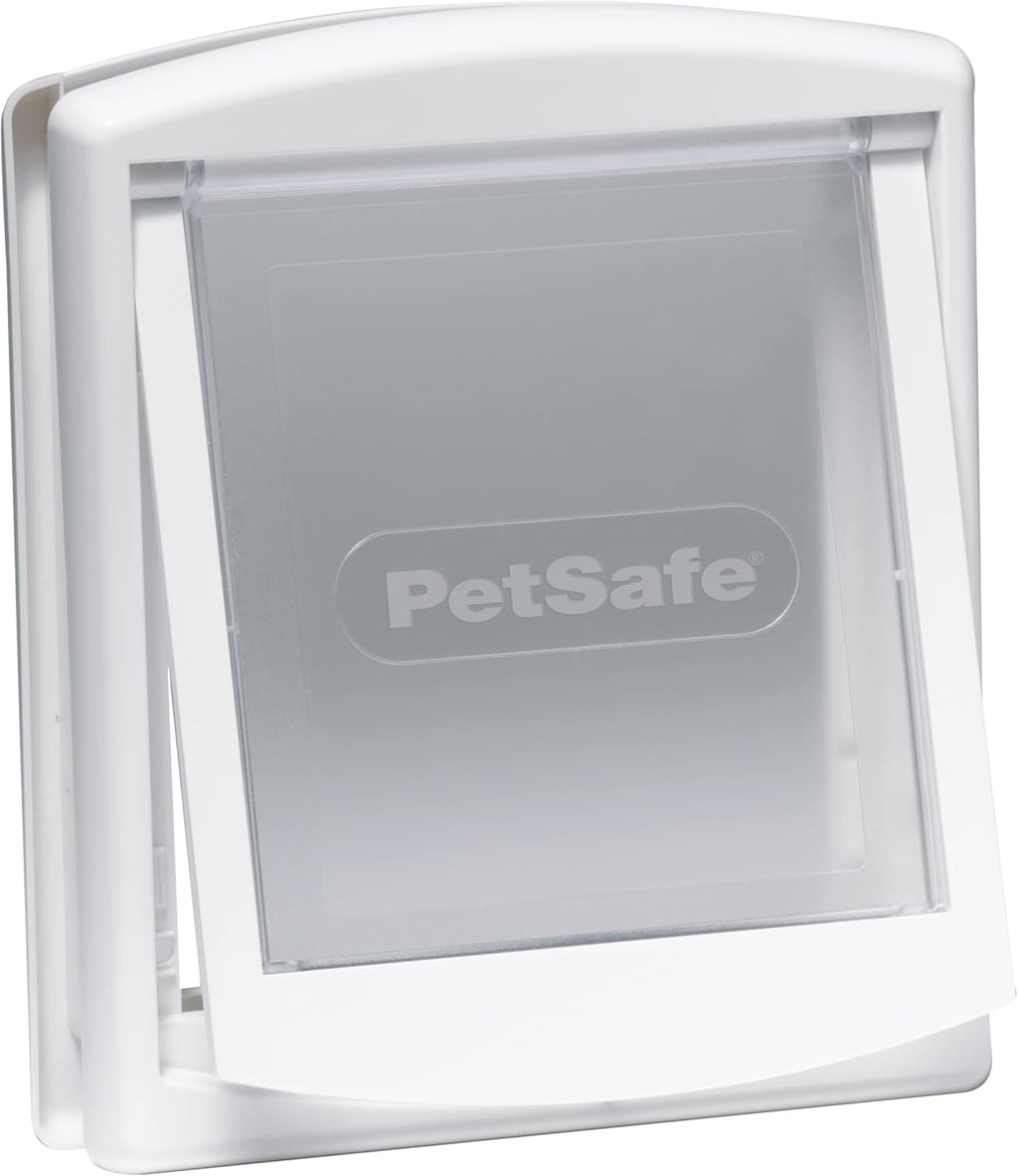Staywell 2-Way Pet Door – Small | Easy Install Cat Flap | Secure Locking – White