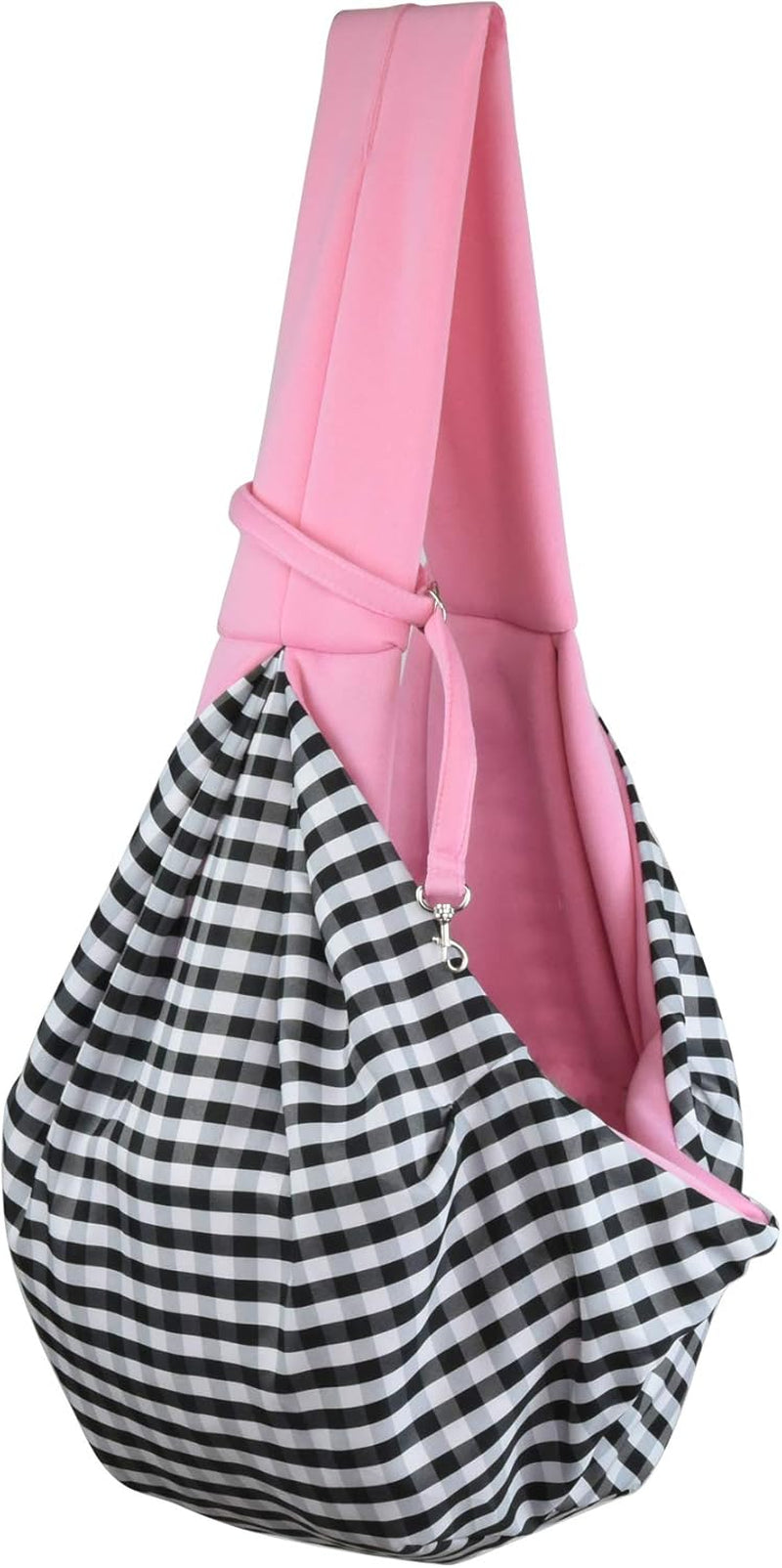 Dog and Cat Sling Carrier Little Pet Carrier Shoulder Crossbody Pet Slings for Outdoor Traveling Subway (Pink)